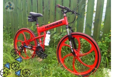 Велосипед HUMMER Red складной